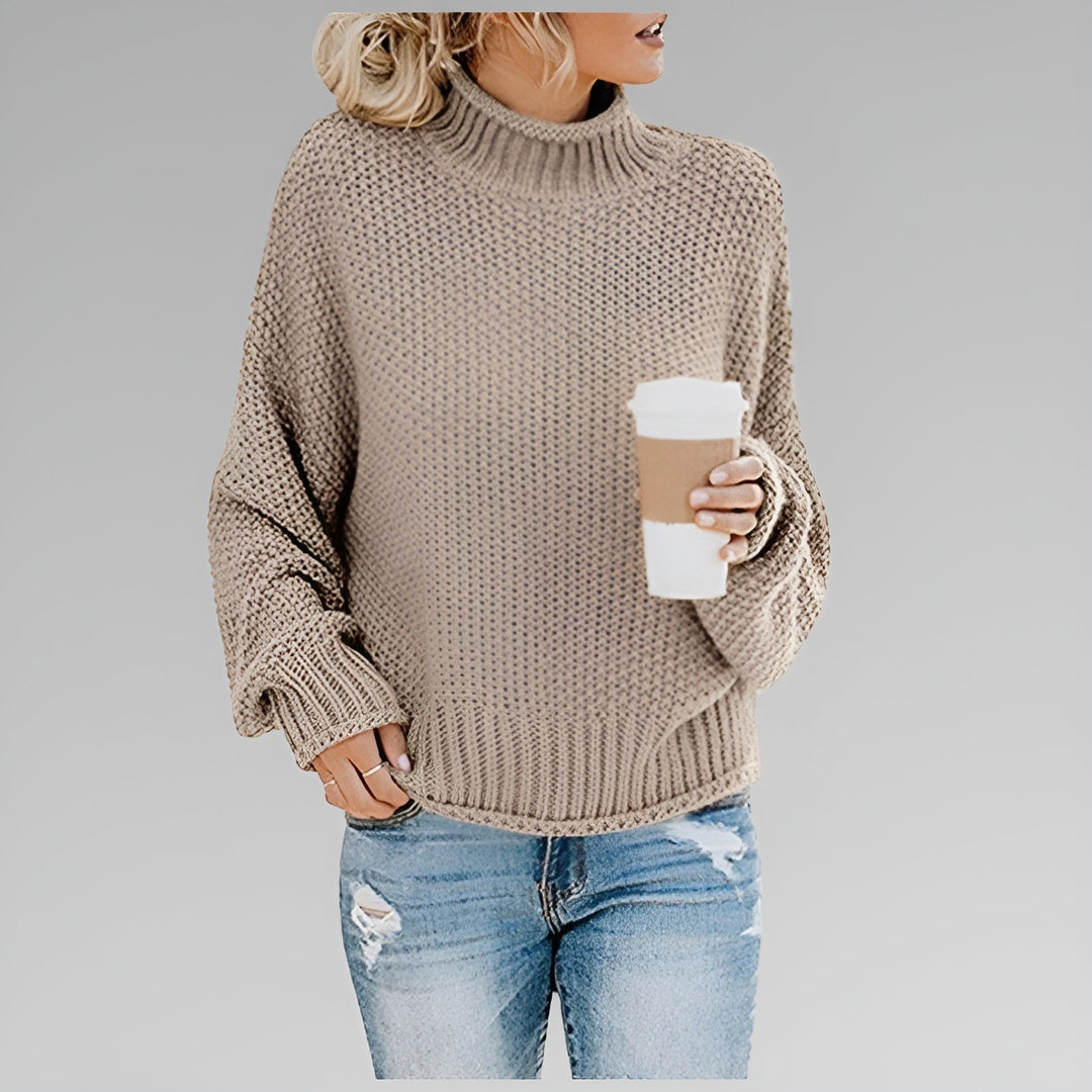 Romy - Pull Roulé Contemporain et Chaud