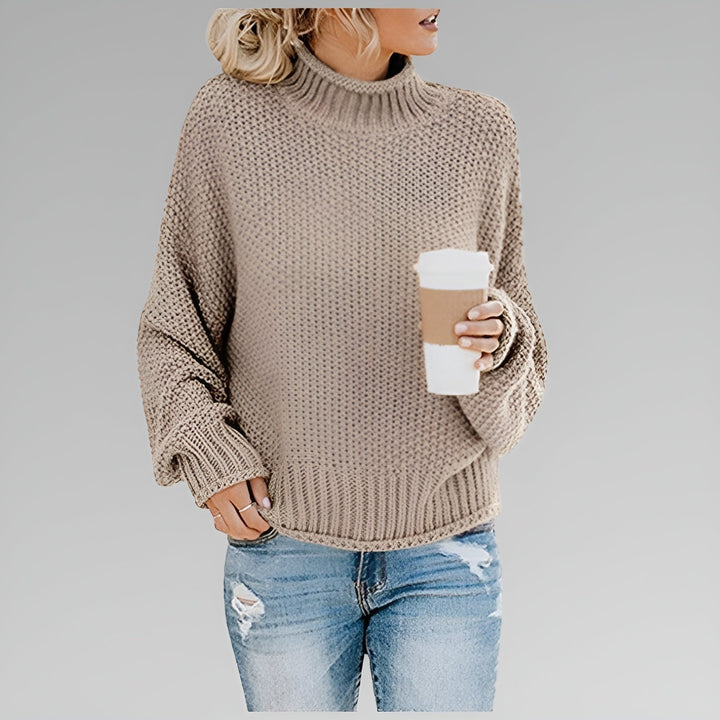 Romy - Pull Roulé Contemporain et Chaud