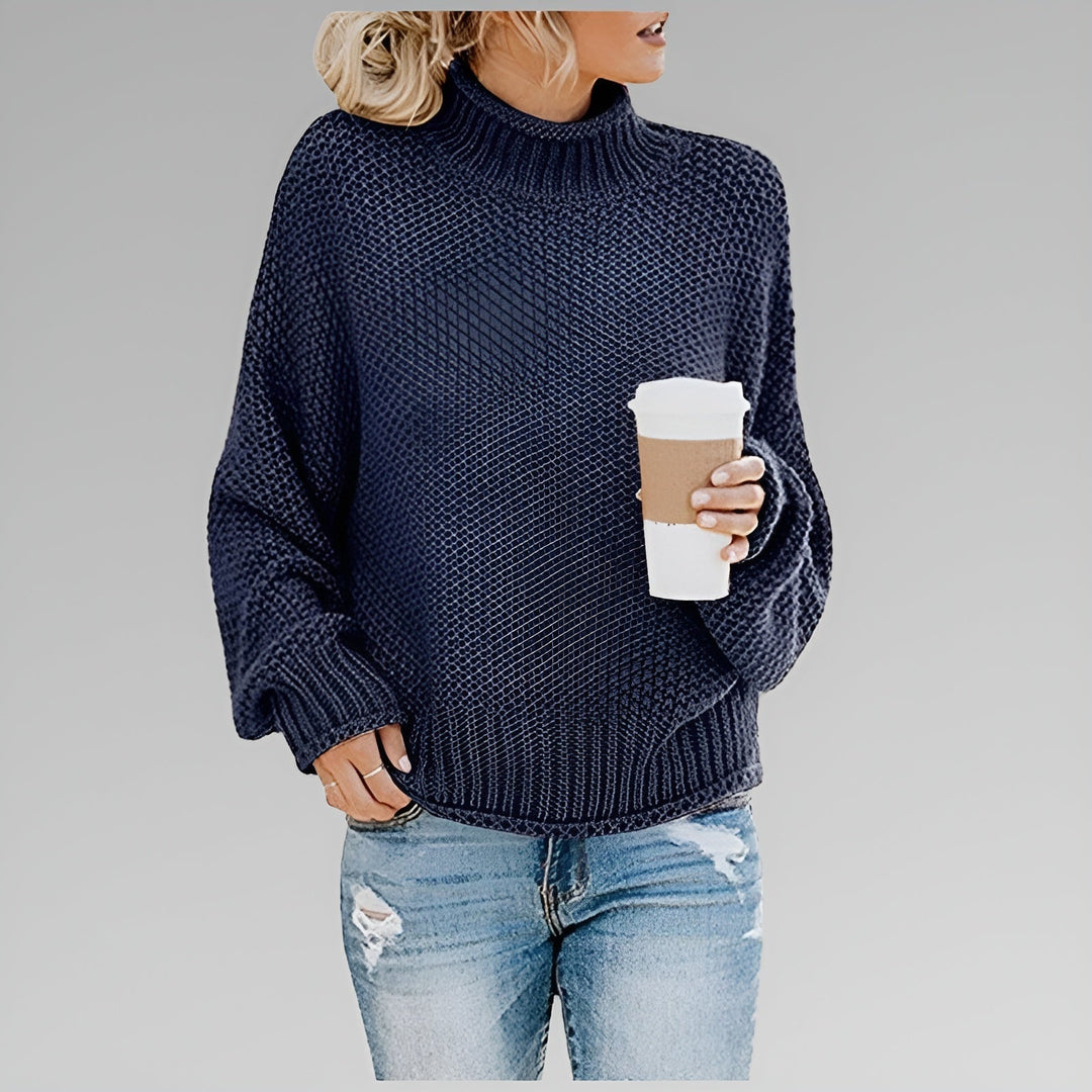 Romy - Pull Roulé Contemporain et Chaud