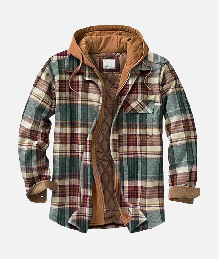 Mathis - Veste patchwork à motif carreaux
