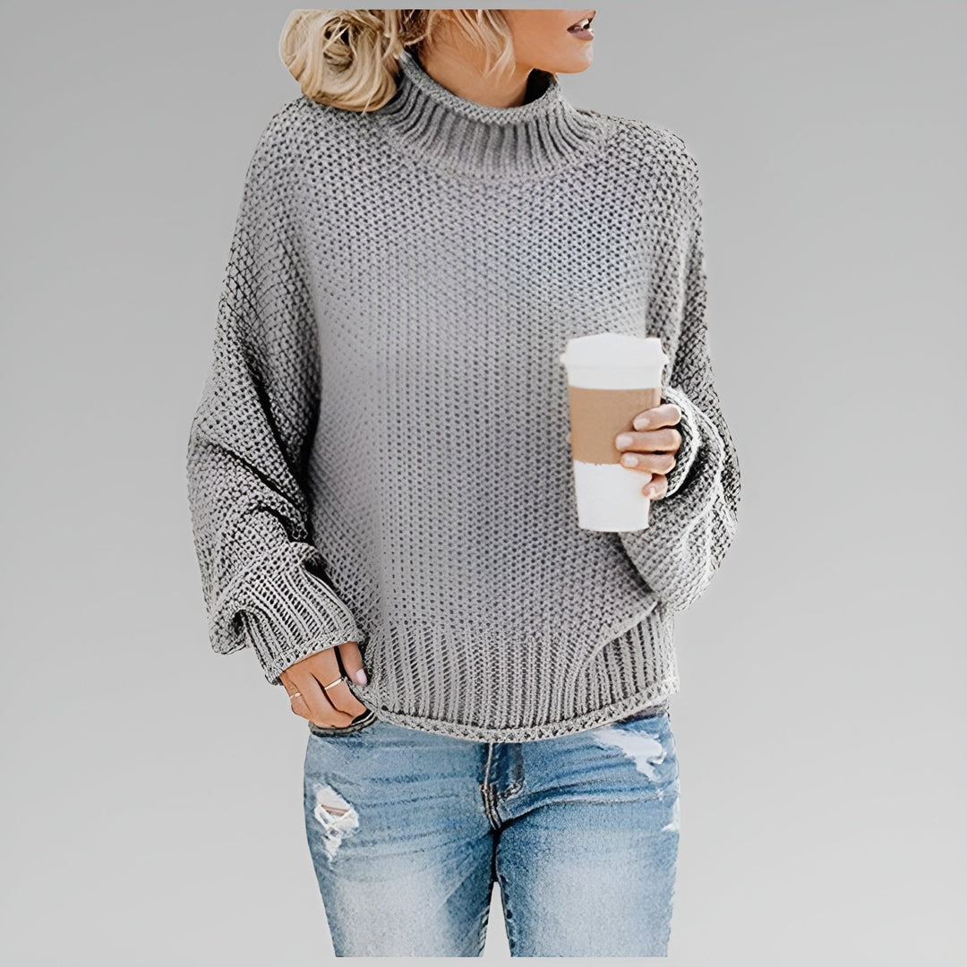 Romy - Pull Roulé Contemporain et Chaud