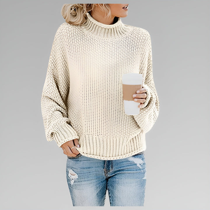 Romy - Pull Roulé Contemporain et Chaud