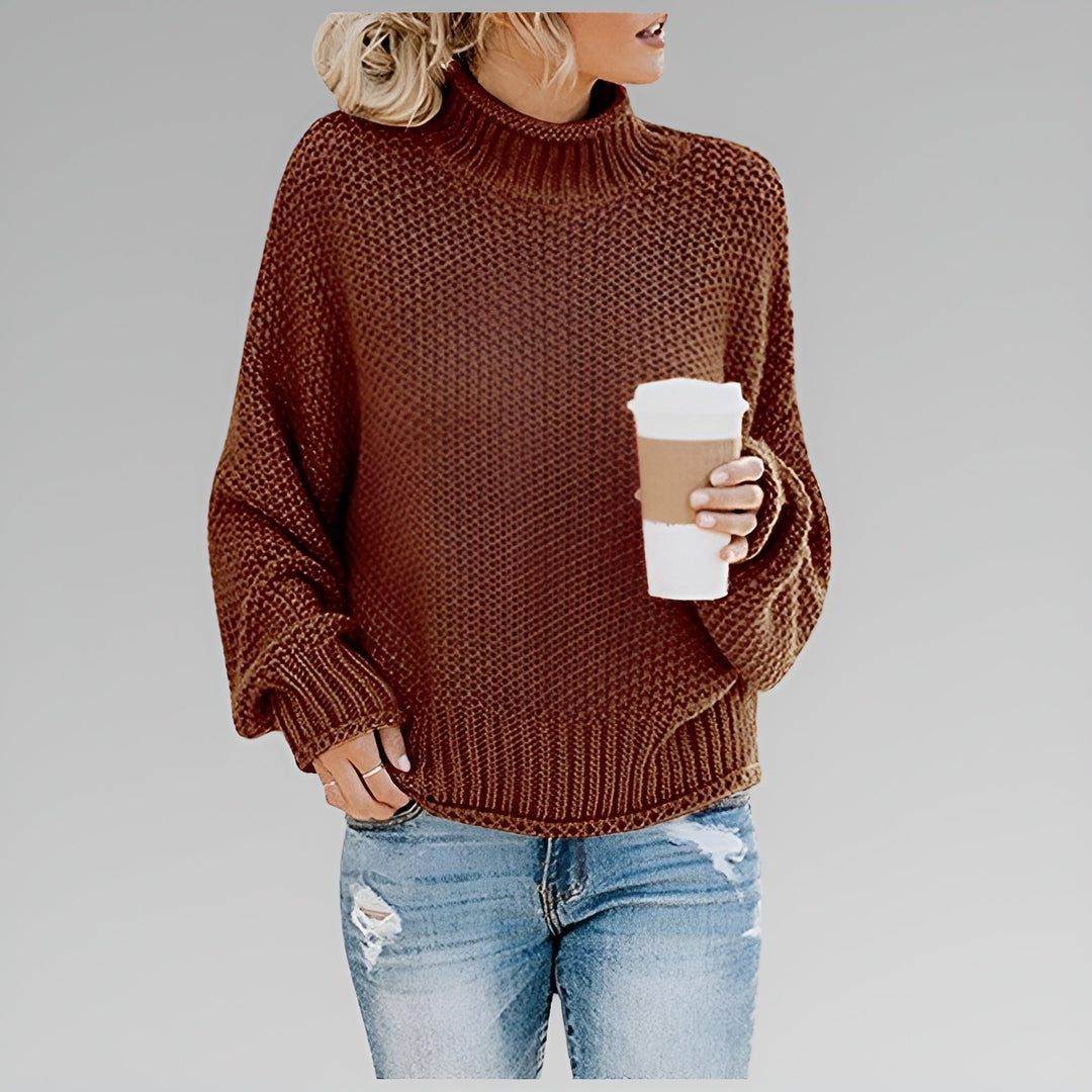 Romy - Pull Roulé Contemporain et Chaud
