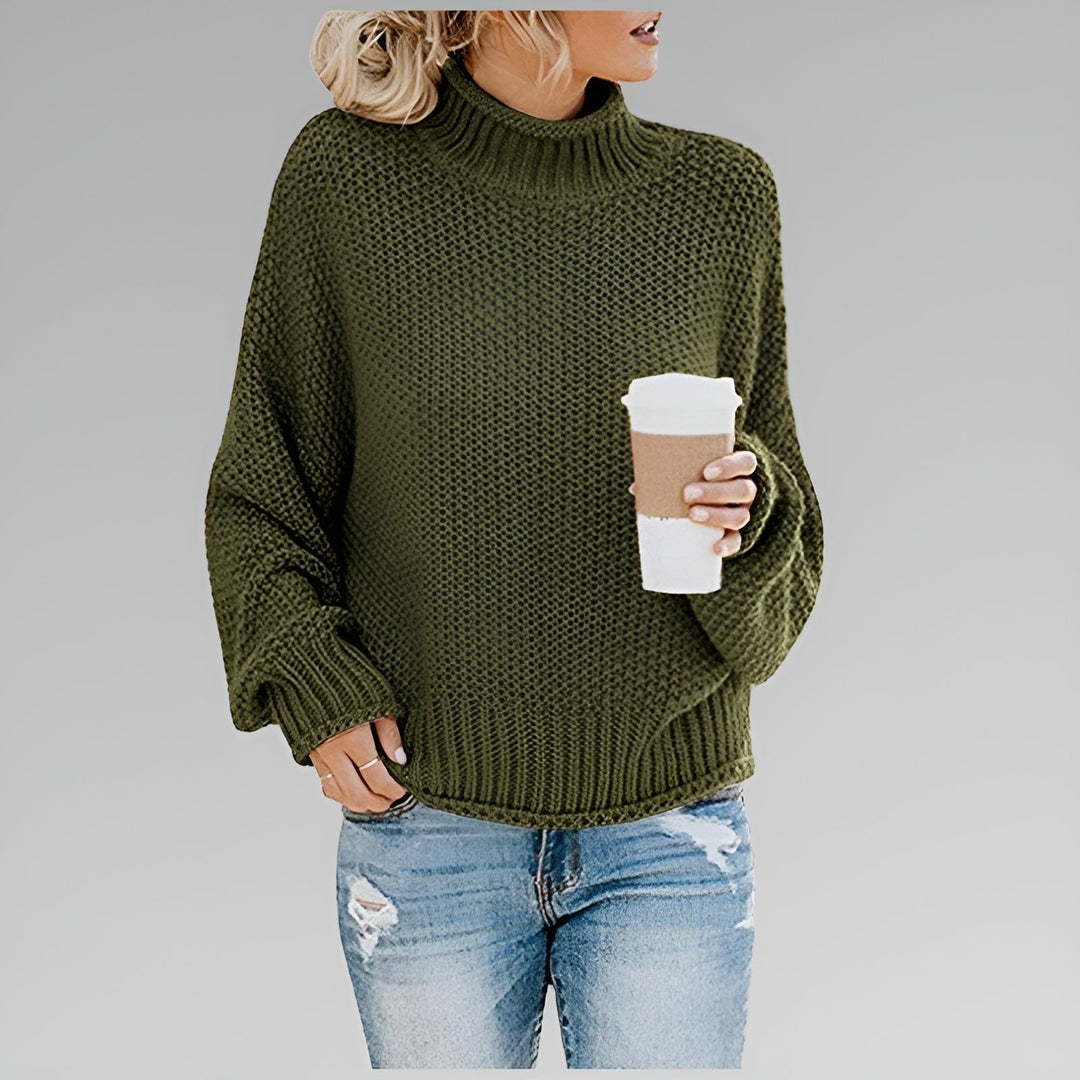 Romy - Pull Roulé Contemporain et Chaud