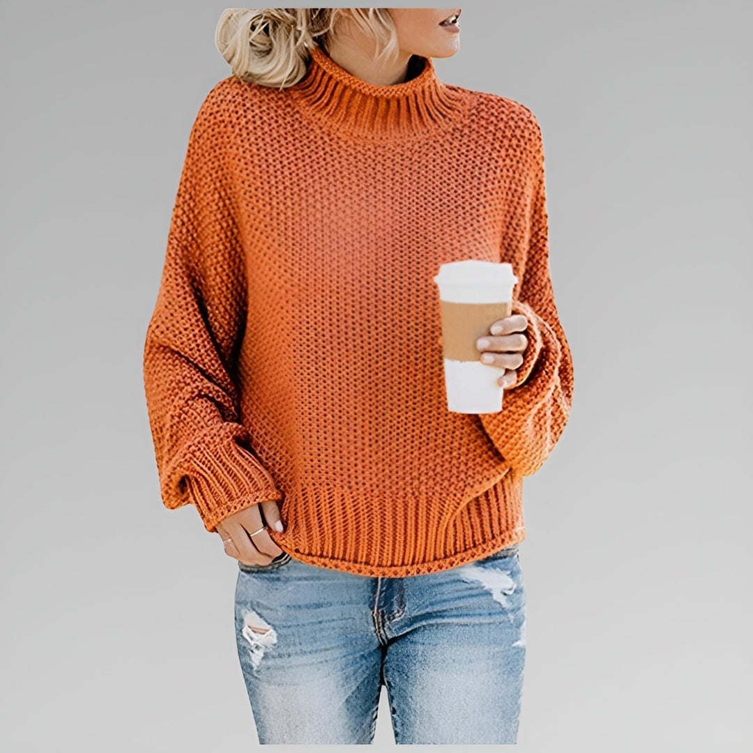 Romy - Pull Roulé Contemporain et Chaud