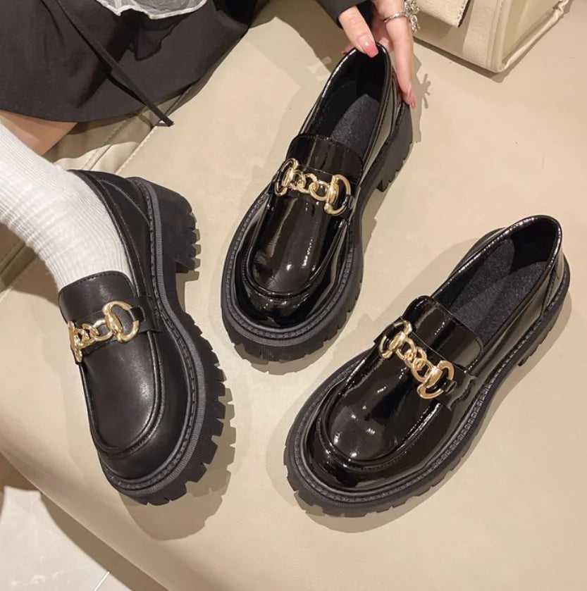 Aurélie – Élégantes chaussures à enfiler en cuir