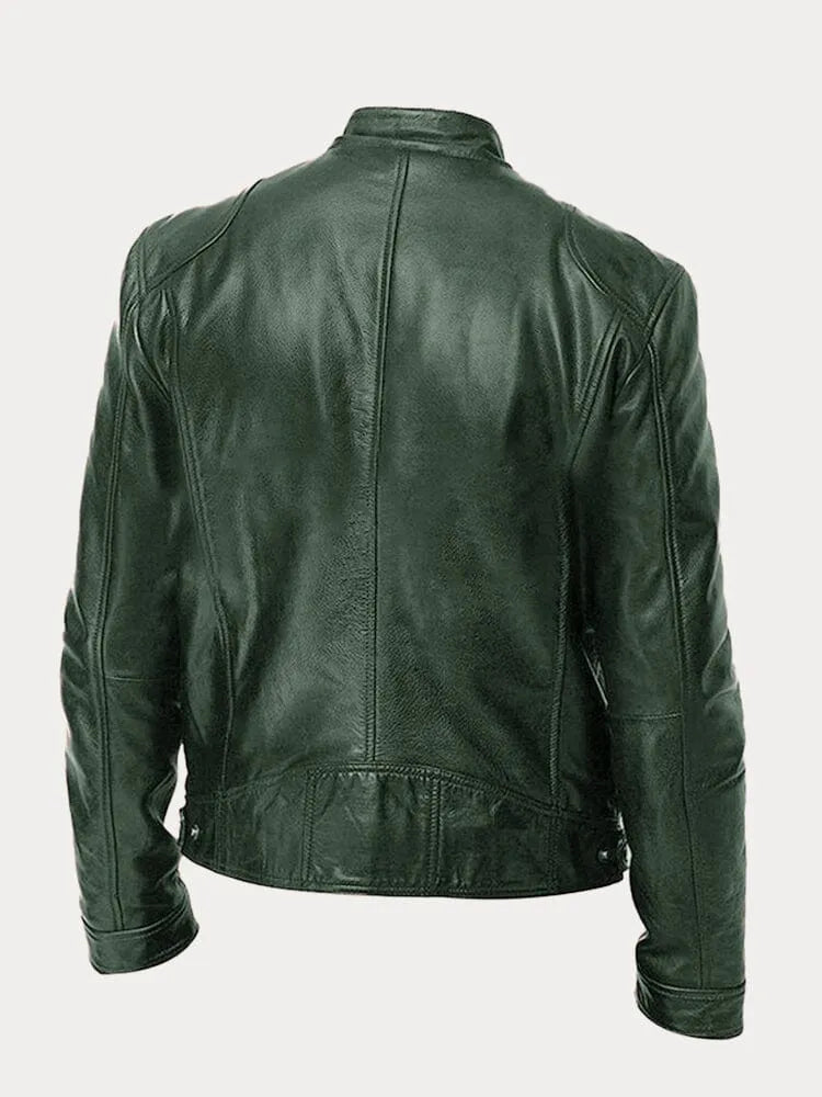 Julien - Blouson en cuir élégant et décontracté