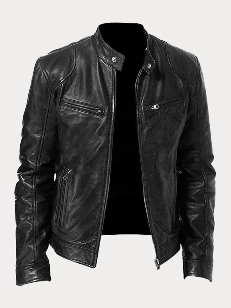 Julien - Blouson en cuir élégant et décontracté