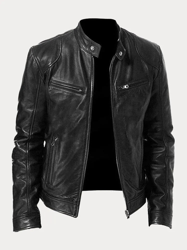 Julien - Blouson en cuir élégant et décontracté