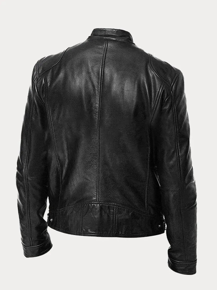 Julien - Blouson en cuir élégant et décontracté