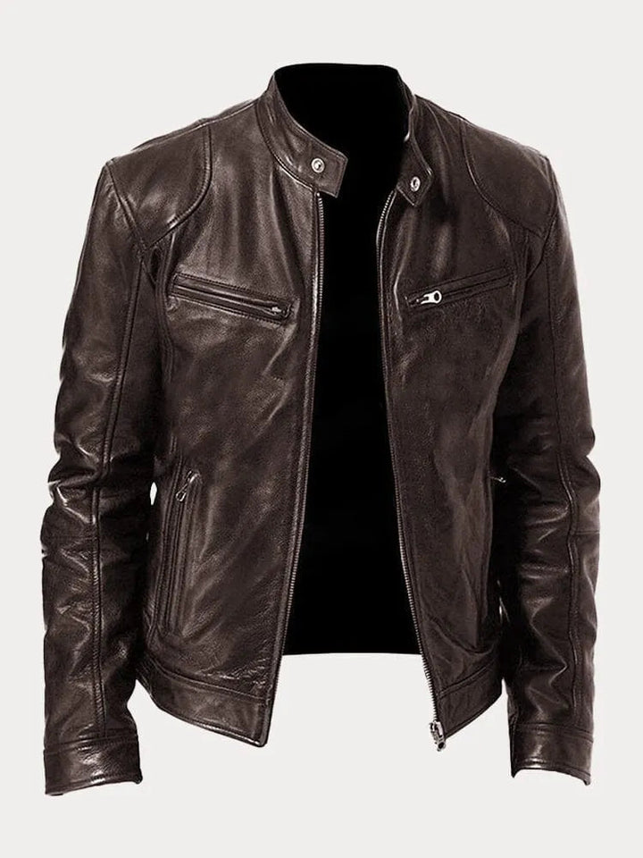 Julien - Blouson en cuir élégant et décontracté