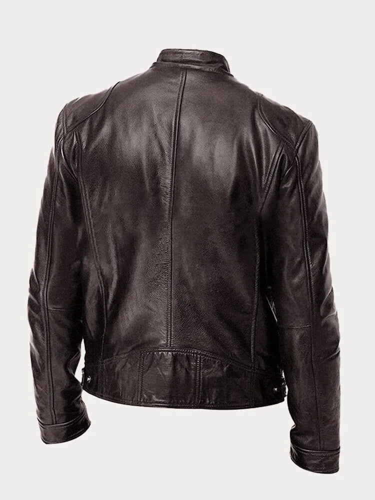 Julien - Blouson en cuir élégant et décontracté