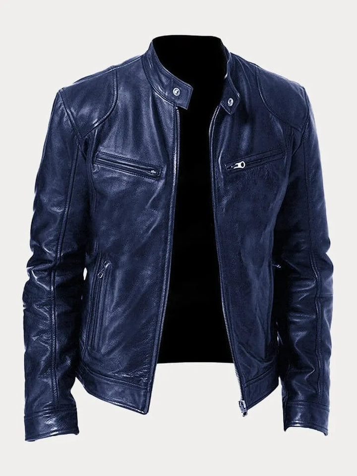 Julien - Blouson en cuir élégant et décontracté