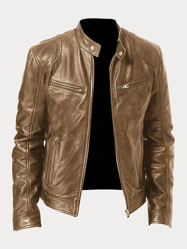 Julien - Blouson en cuir élégant et décontracté