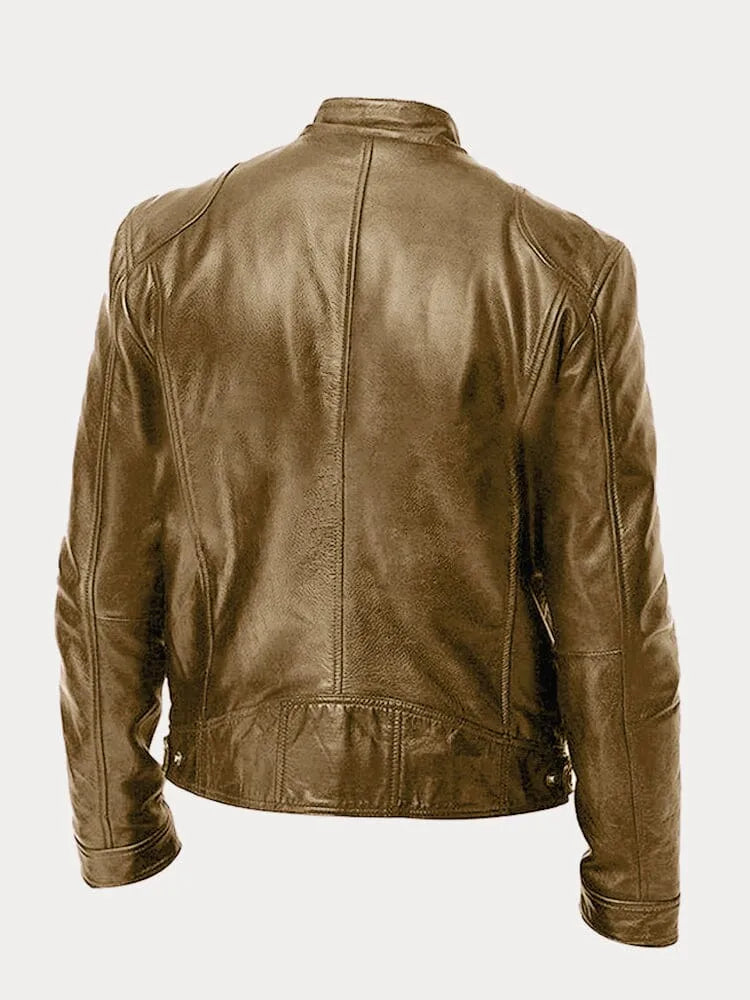 Julien - Blouson en cuir élégant et décontracté