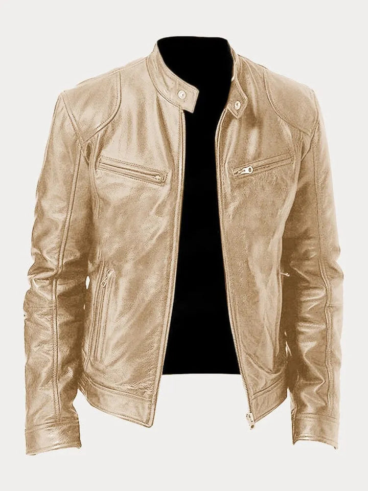 Julien - Blouson en cuir élégant et décontracté