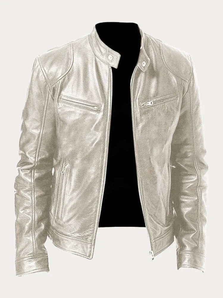 Julien - Blouson en cuir élégant et décontracté