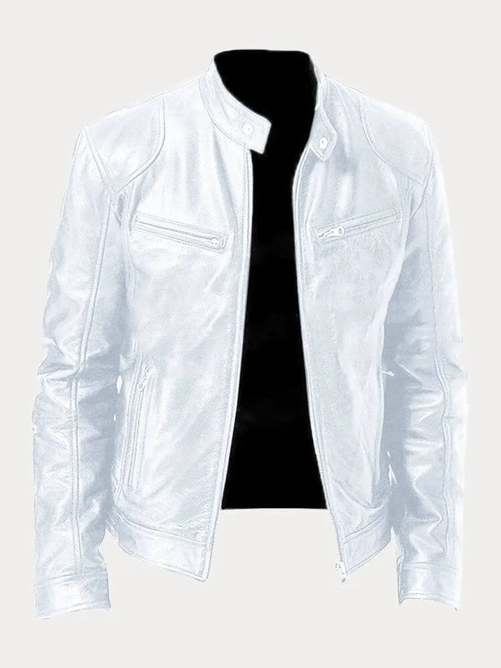 Julien - Blouson en cuir élégant et décontracté