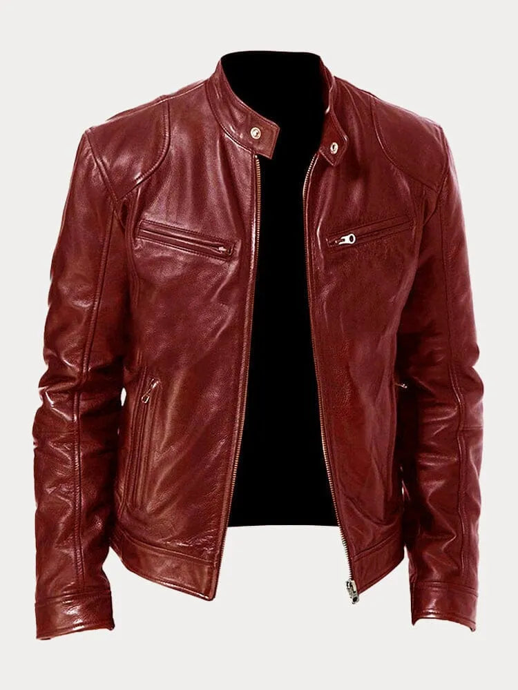 Julien - Blouson en cuir élégant et décontracté