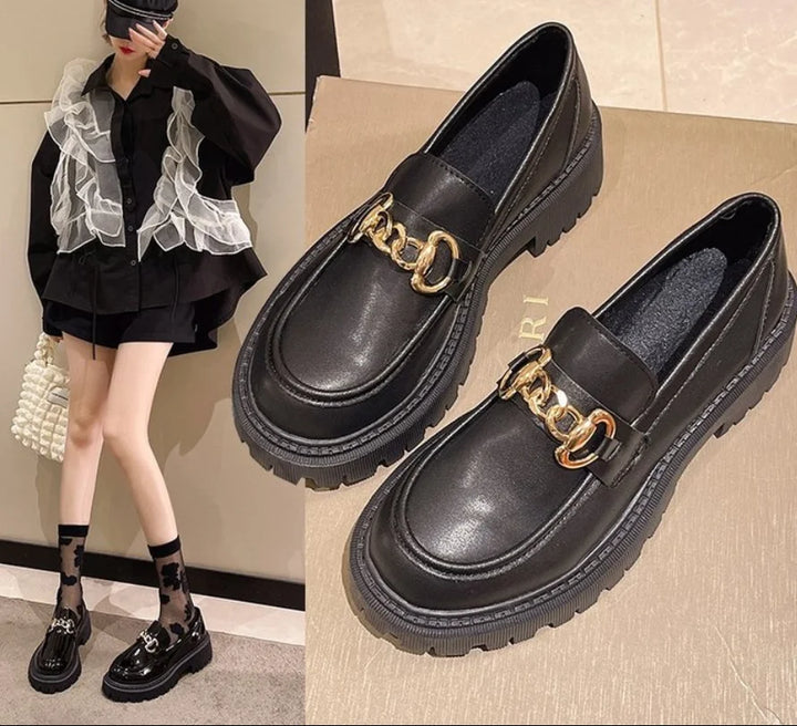 Aurélie – Élégantes chaussures à enfiler en cuir
