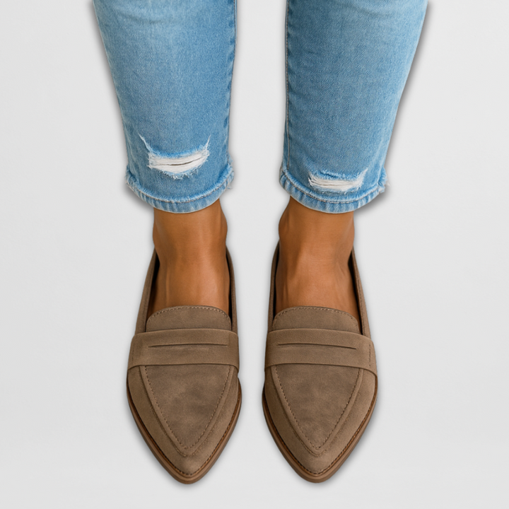 Valérie - Mocassins en daim pour femmes