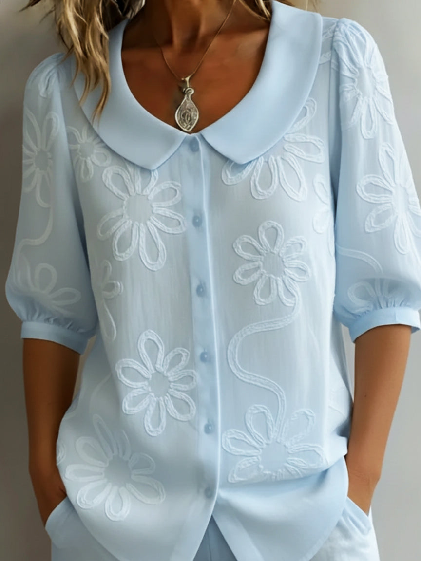 Aurora - Blouse légère florale élégance naturelle