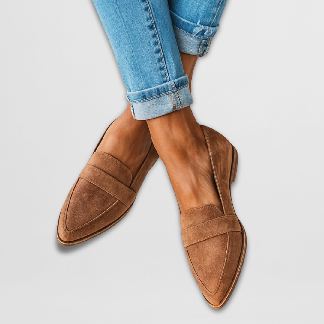 Valérie - Mocassins en daim pour femmes