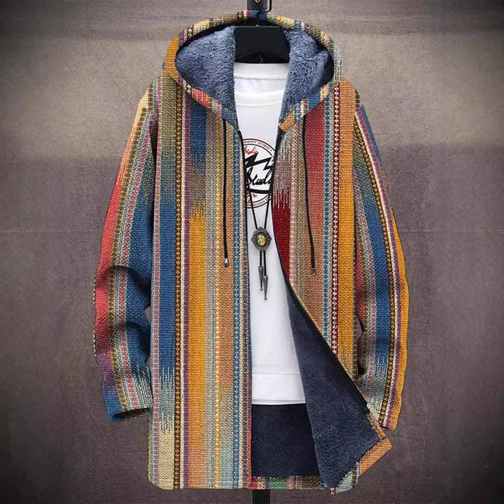 Annet - Cardigan luxueux inspiré par l'art + fermeture éclair