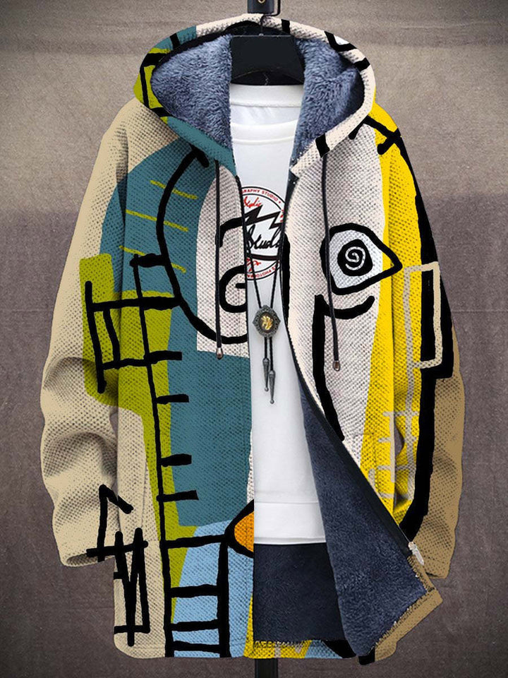 Bindi - Cardigan luxueux inspiré de l'art + fermeture éclair