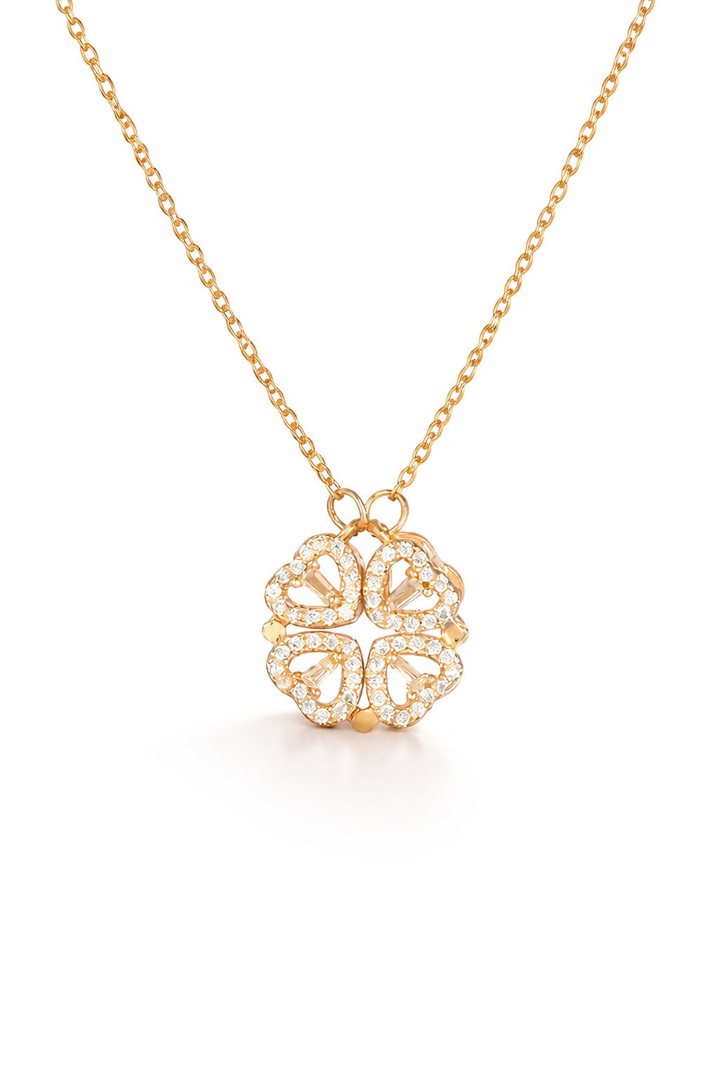 Collier Trèfle en Acier Titane