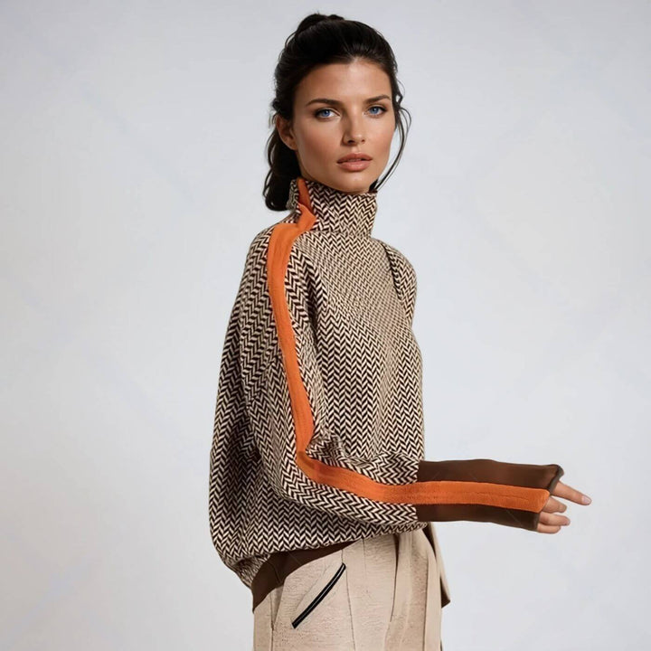 Luna - Pull chic avec joli col