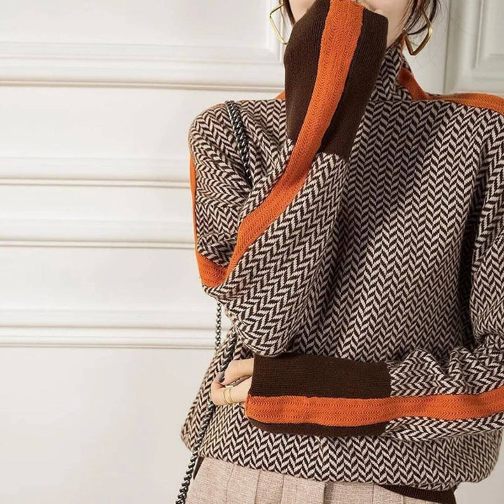 Luna - Pull chic avec joli col