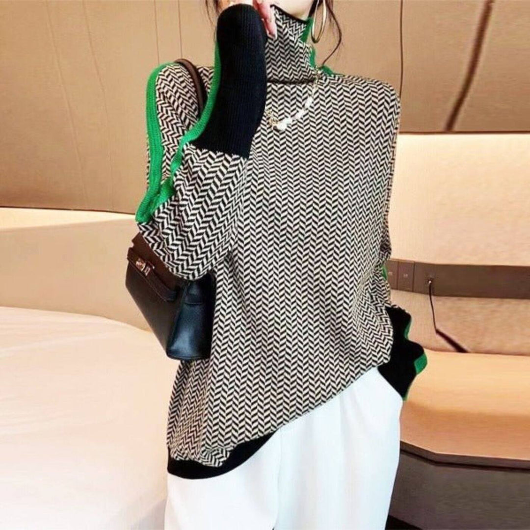 Luna - Pull chic avec joli col