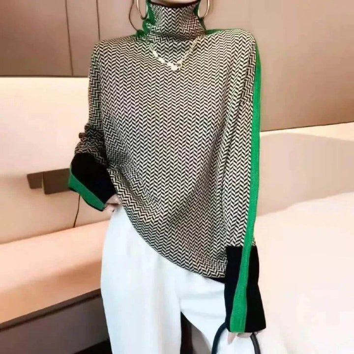 Luna - Pull chic avec joli col