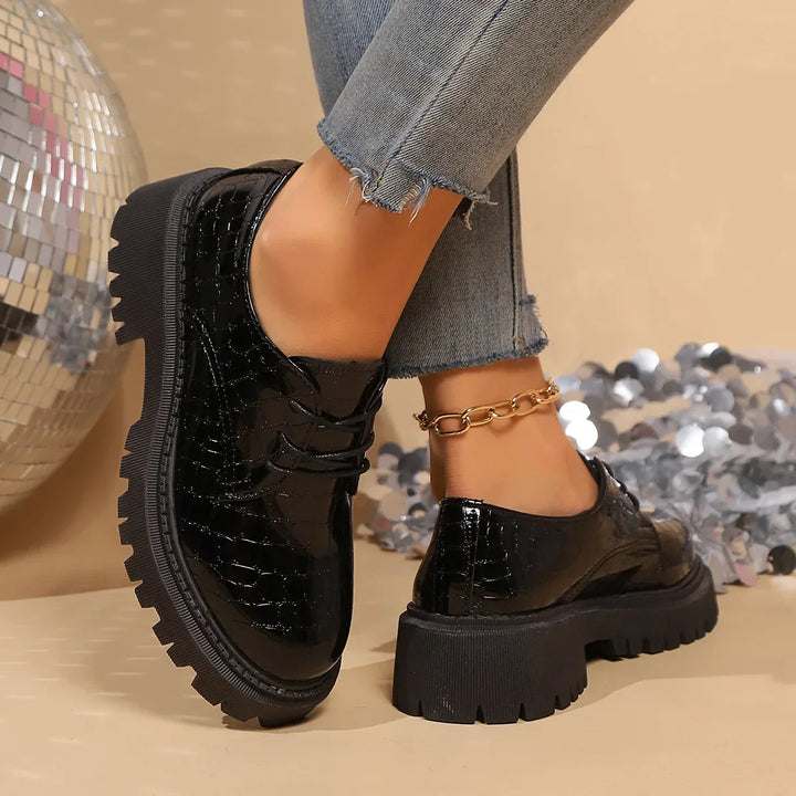 Clemencé – Derbies en cuir verni