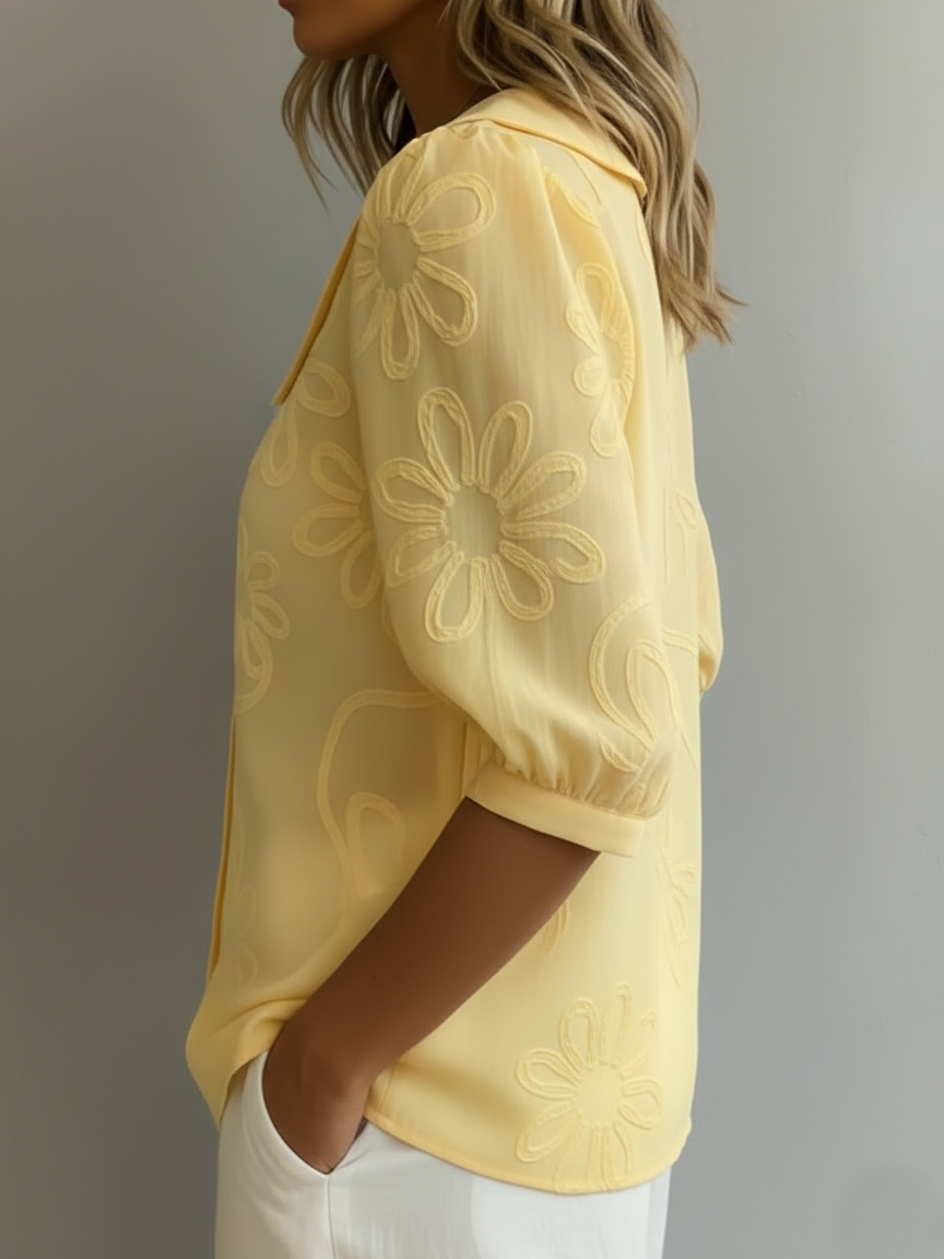 Aurora - Blouse légère florale élégance naturelle