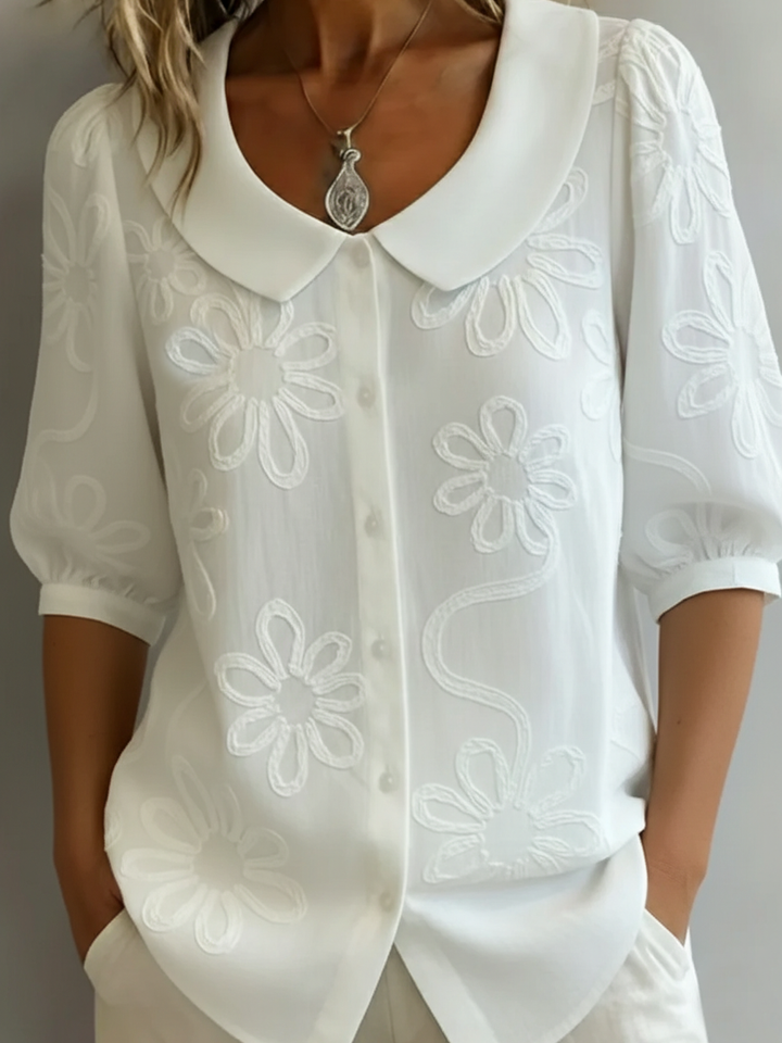 Aurora - Blouse légère florale élégance naturelle
