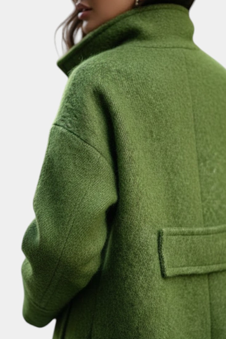 Camila -  Long manteau oversize avec fermeture à boutons