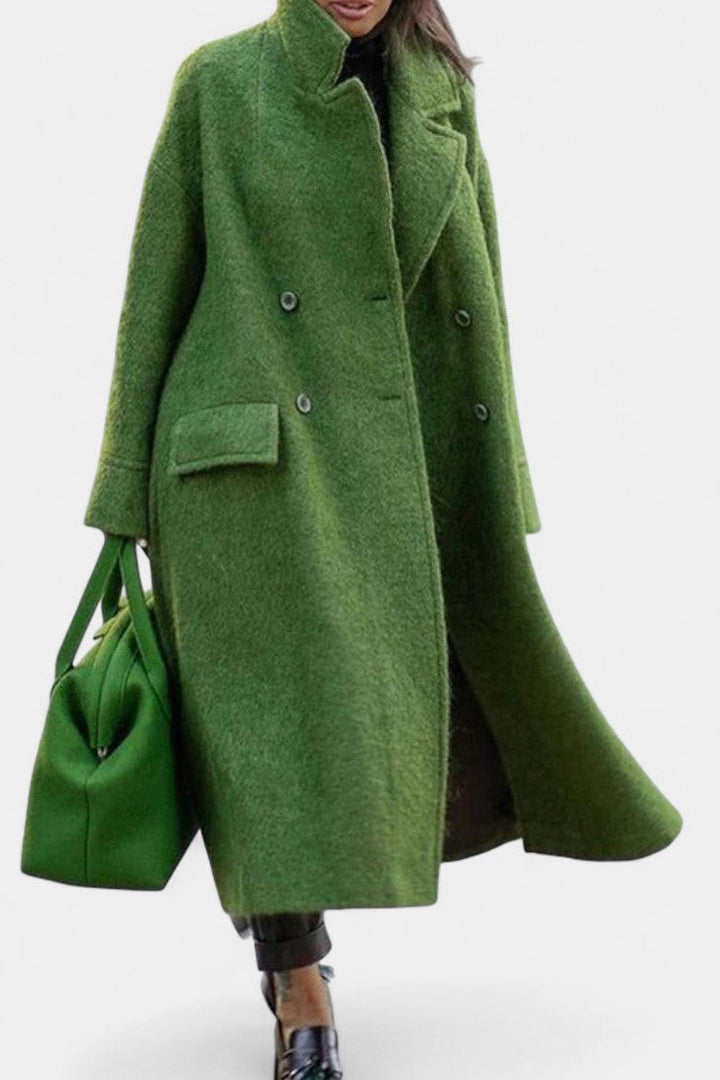 Camila -  Long manteau oversize avec fermeture à boutons