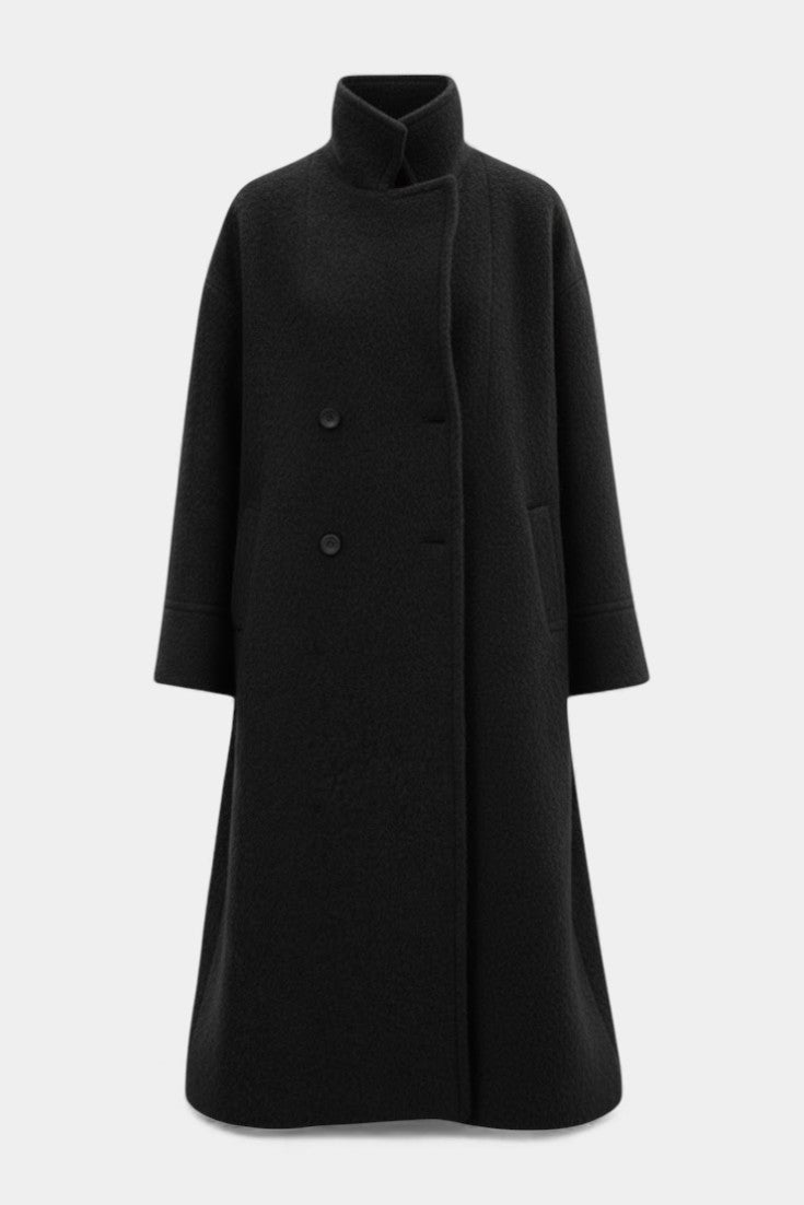 Camila -  Long manteau oversize avec fermeture à boutons